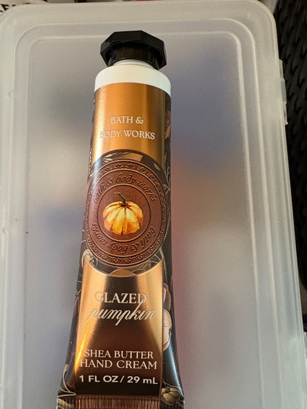 Bath & Body Works Glazed Pumpkin Shea Butter Hand Cream - Bronze, Orange